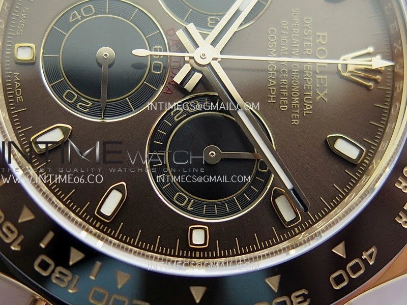 Daytona 116515 904L RG VF 1:1 Best Edition Brown Dial Stick Marker On Oysterflex Strap DD4130