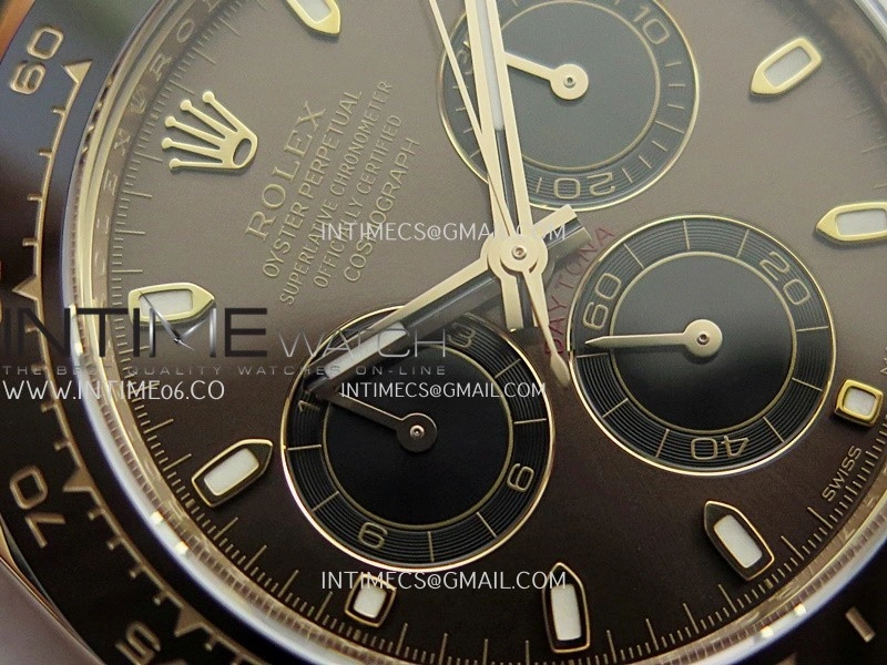 Daytona 116515 904L RG VF 1:1 Best Edition Brown Dial Stick Marker On Oysterflex Strap DD4130
