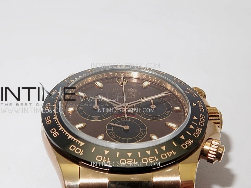 Daytona 116515 904L RG VF 1:1 Best Edition Brown Dial Stick Marker On Oysterflex Strap DD4130
