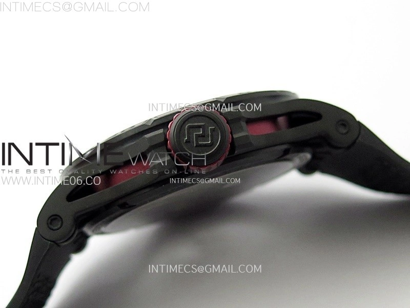 Excalibur Rddbex0815 DLC Ti BBR Best Edition Red Skeleton Dial on Black Rubber Strap Asian RD505SQ