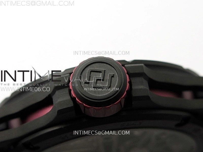Excalibur Rddbex0815 DLC Ti BBR Best Edition Red Skeleton Dial on Black Rubber Strap Asian RD505SQ