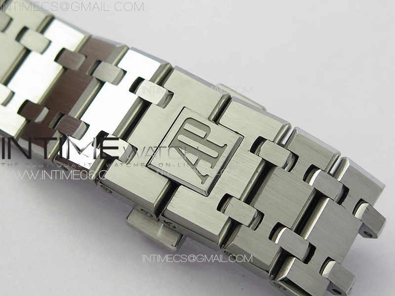 Royal Oak 41mm 15400 SS ZF 1:1 Best Edition Blue Textured Dial on SS Bracelet SA3120 Super Clone