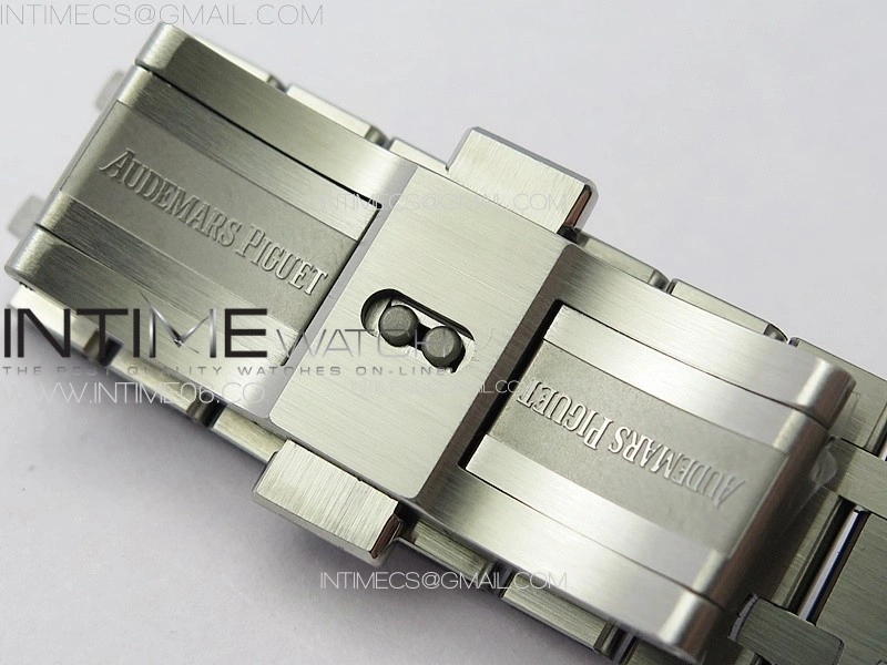 Royal Oak 41mm 15400 SS ZF 1:1 Best Edition Blue Textured Dial on SS Bracelet SA3120 Super Clone