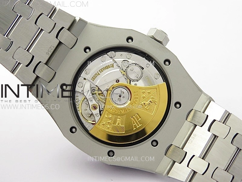 Royal Oak 37mm 15450 SS ZF 1:1 Best Edition Blue Textured Dial on SS Bracelet SA3120 Super Clone