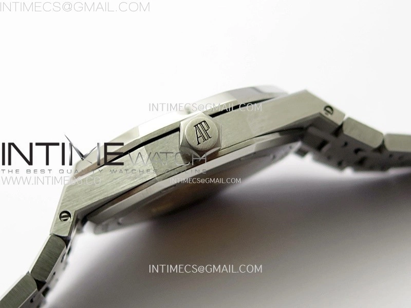 Royal Oak 37mm 15450 SS ZF 1:1 Best Edition Gray Textured Dial on SS Bracelet SA3120 Super Clone