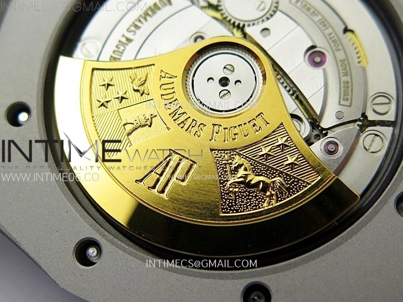 Royal Oak 37mm 15450 SS ZF 1:1 Best Edition Gray Textured Dial on SS Bracelet SA3120 Super Clone