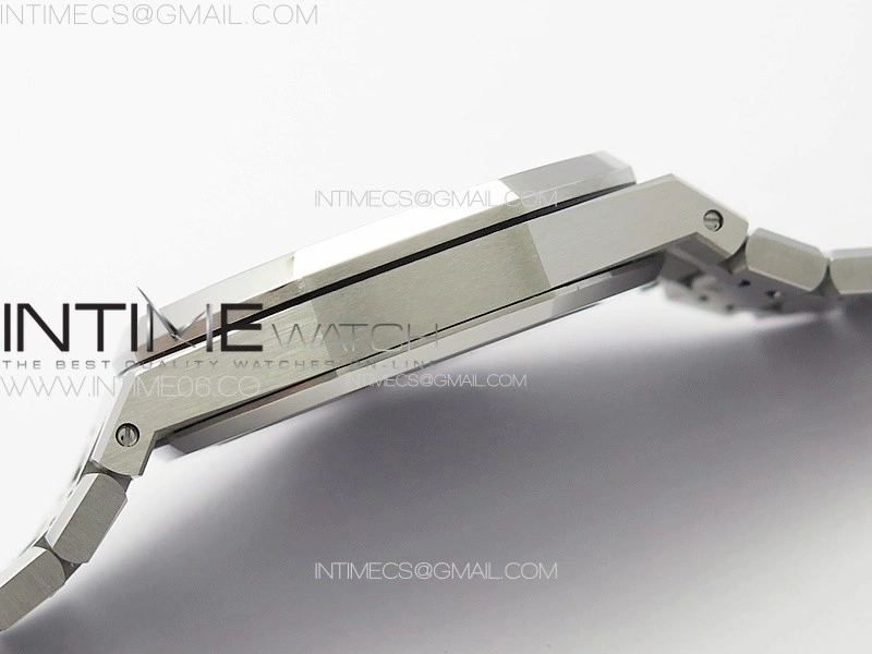 Royal Oak 41mm 15510 50th SS ZF 1:1 Best Edition Silver White Textured Dial on SS Bracelet A4302