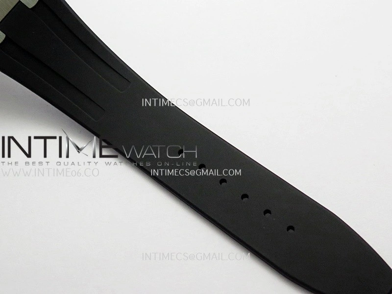 Royal Oak 41mm 15510 SS DDF 1:1 Best Edition Black Dial On Black Rubber Strap Super Clone DD4302