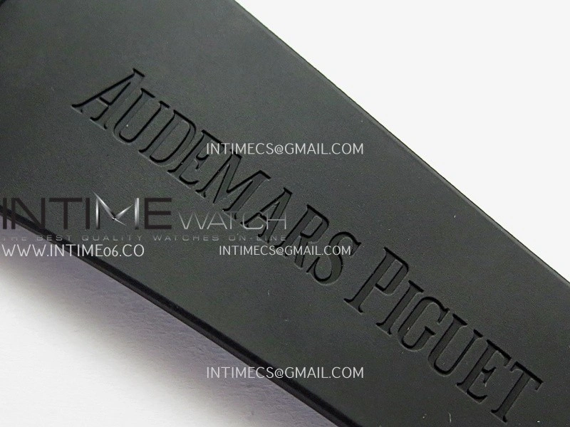 Royal Oak 41mm 15510 SS DDF 1:1 Best Edition Black Dial On Black Rubber Strap Super Clone DD4302