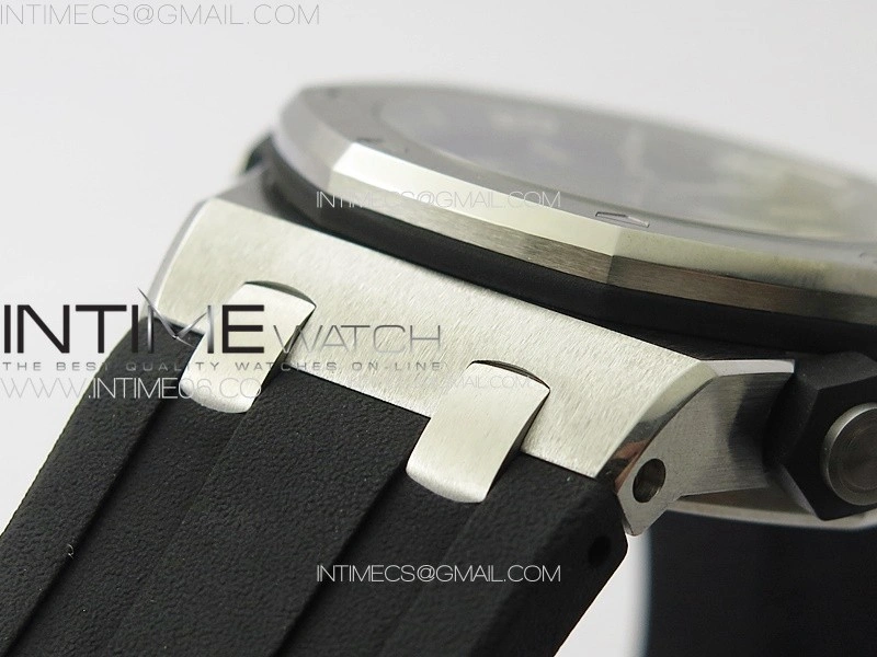 Royal Oak Offshore Diver 15703 APSF 1:1 Best Edition Black Dial on Black Rubber Strap A3120 Super Clone V3