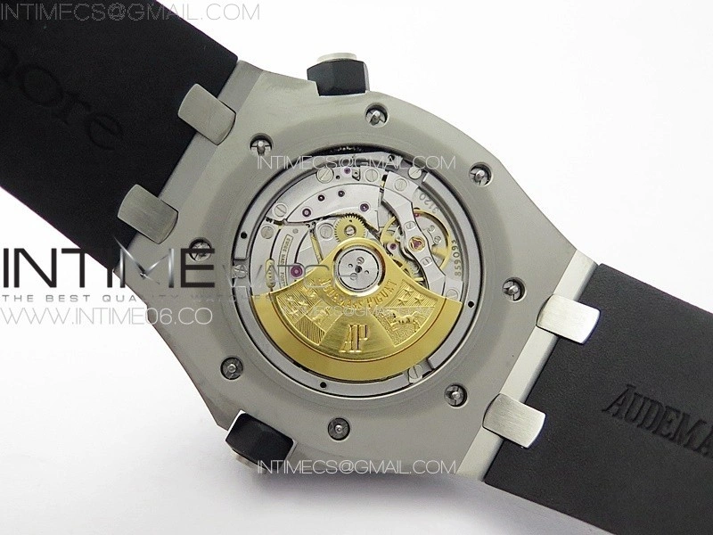 Royal Oak Offshore Diver 15703 APSF 1:1 Best Edition Black Dial on Black Rubber Strap A3120 Super Clone V3