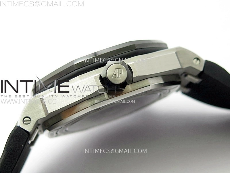 Royal Oak Offshore Diver 15720 Ceramic Bezel APSF 1:1 Best Edition Black Dial on Black Rubber Strap SA4308