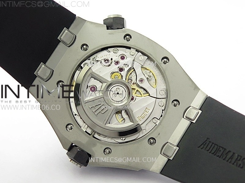 Royal Oak Offshore Diver 15720 Ceramic Bezel APSF 1:1 Best Edition Black Dial on Black Rubber Strap SA4308