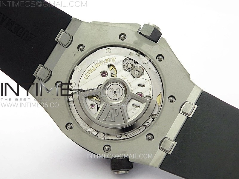 Royal Oak Offshore Diver 15720 Ceramic Bezel APSF 1:1 Best Edition Black Dial on Black Rubber Strap SA4308
