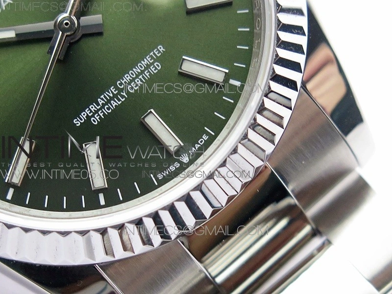Datejust 36mm 116231 SS BP 1:1 Best Edition Green Dial Stick Markers On SS Oyster Bracelet A2824