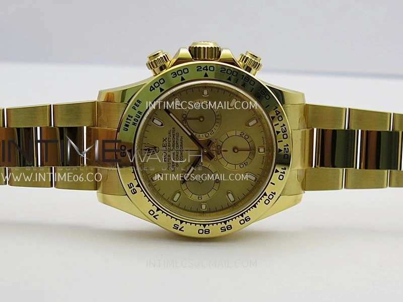 Daytona 116508 904L YG VF 1:1 Best Edition YG Dial Stick Marker On 904L YG Bracelet DD4130