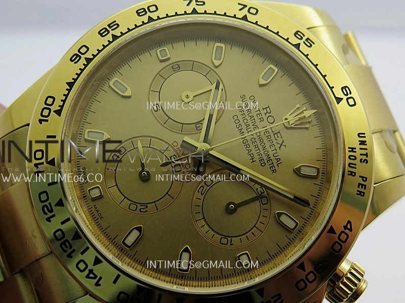 Daytona 116508 904L YG VF 1:1 Best Edition YG Dial Stick Marker On 904L YG Bracelet DD4130