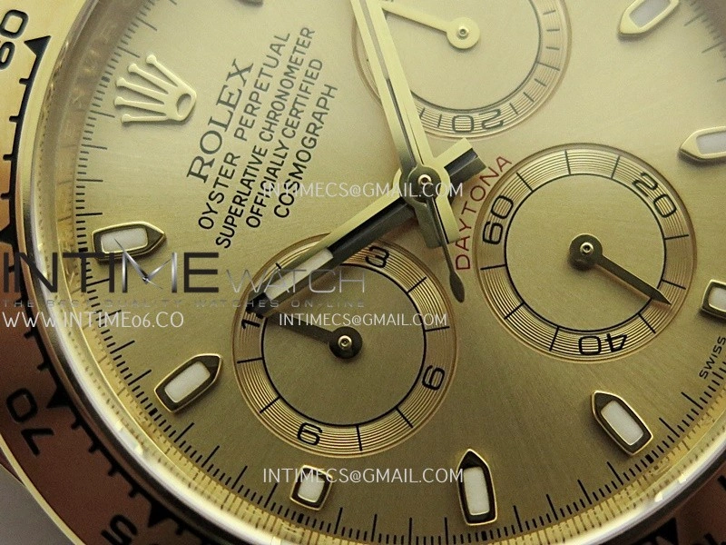 Daytona 116508 904L YG VF 1:1 Best Edition YG Dial Stick Marker On 904L YG Bracelet DD4130