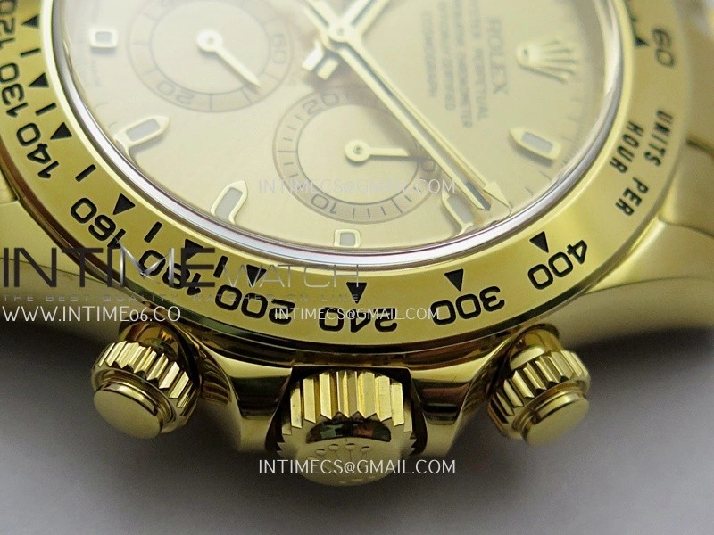 Daytona 116508 904L YG VF 1:1 Best Edition YG Dial Stick Marker On 904L YG Bracelet DD4130