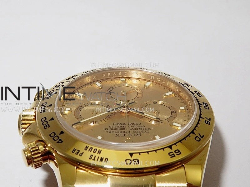 Daytona 116508 904L YG VF 1:1 Best Edition YG Dial Stick Marker On 904L YG Bracelet DD4130