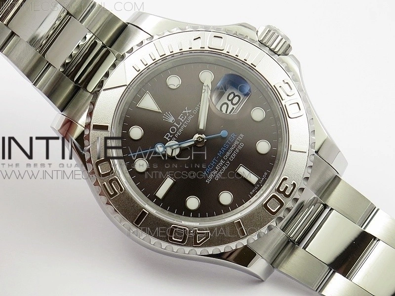 Yacht-Master 116622 904L SS GMF 1:1 Best Edition Baselworld Gray Dial on 904L SS Bracelet A2836