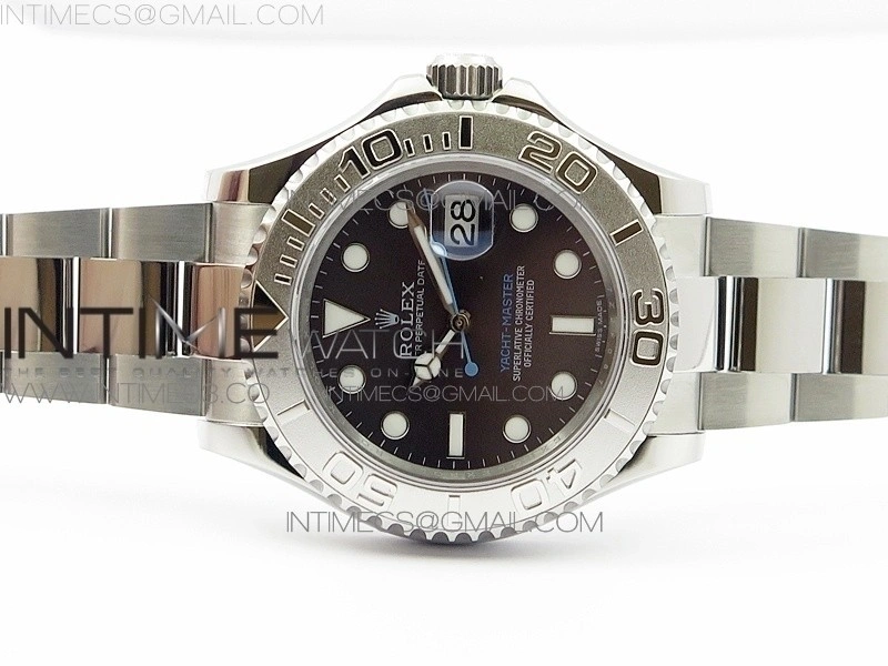 Yacht-Master 116622 904L SS GMF 1:1 Best Edition Baselworld Gray Dial on 904L SS Bracelet A2836