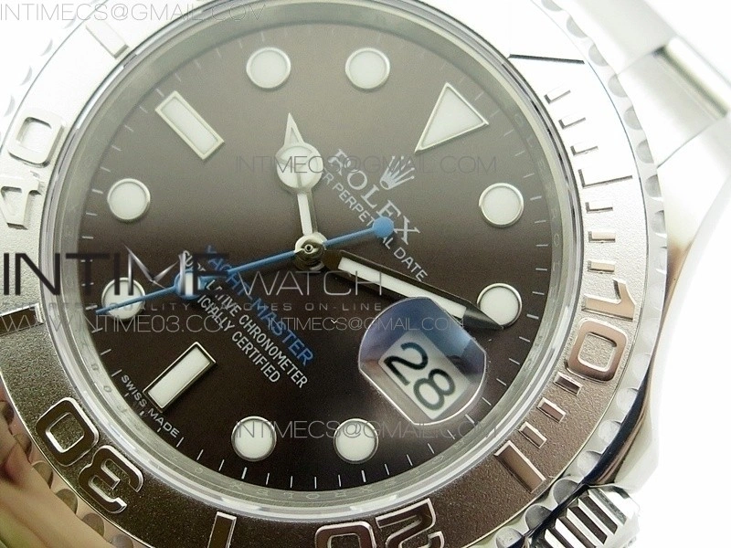 Yacht-Master 116622 904L SS GMF 1:1 Best Edition Baselworld Gray Dial on 904L SS Bracelet A2836
