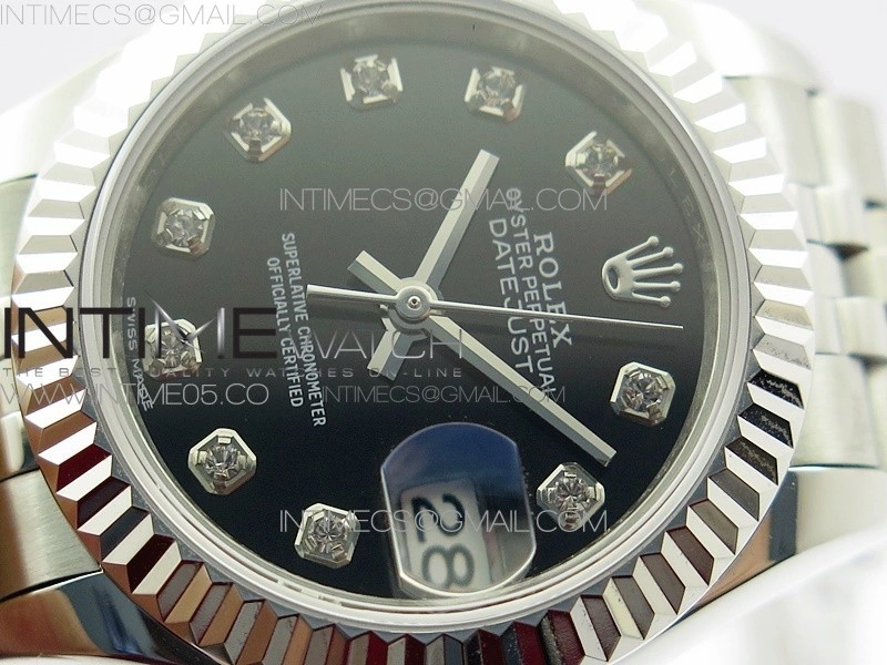 Datejust 28mm 279174 SS BP Best Edition Black Crystal Markers Dial on SS Jubilee Bracelet ETA2671