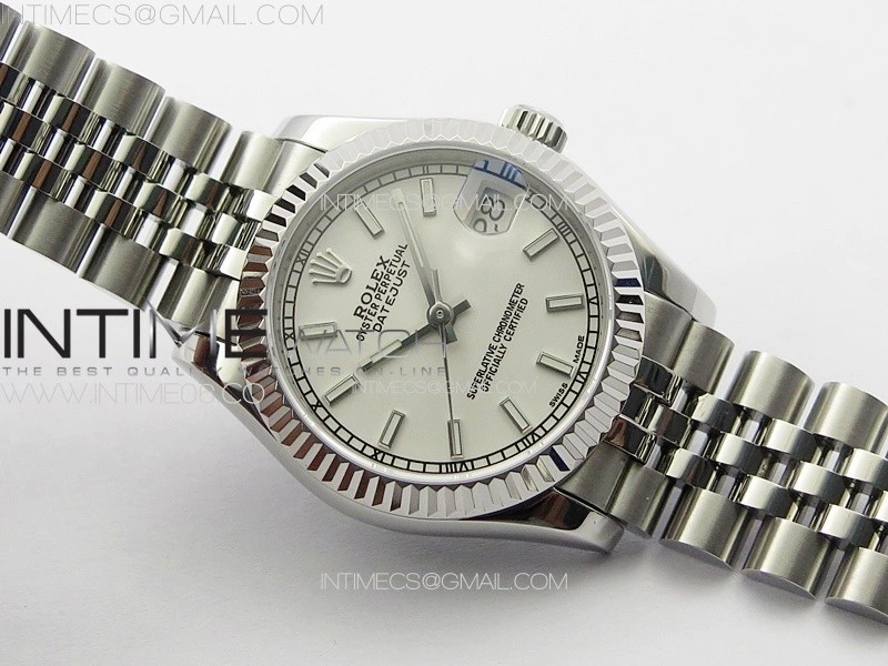 DateJust 31mm 178271 SS APSF Best Edition Silver Dial Sticks Markers on Jubilee Bracelet A2824