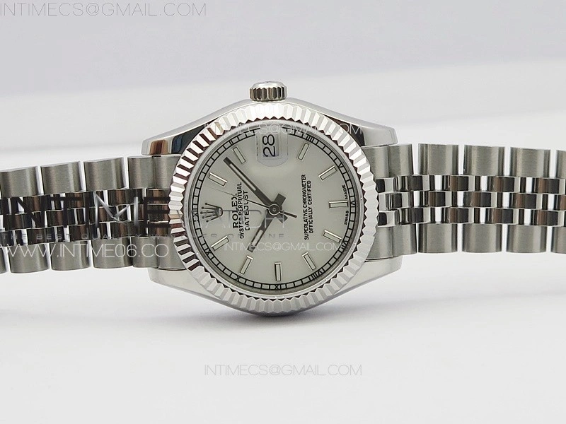 DateJust 31mm 178271 SS APSF Best Edition Silver Dial Sticks Markers on Jubilee Bracelet A2824