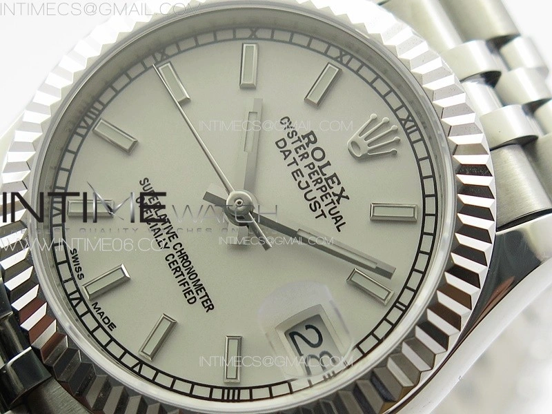 DateJust 31mm 178271 SS APSF Best Edition Silver Dial Sticks Markers on Jubilee Bracelet A2824