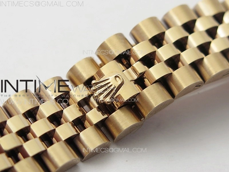 Datejust 28mm 279179 RG APSF Best Edition Brown Dial Crystals Markers on SS Jubilee Bracelet NH05