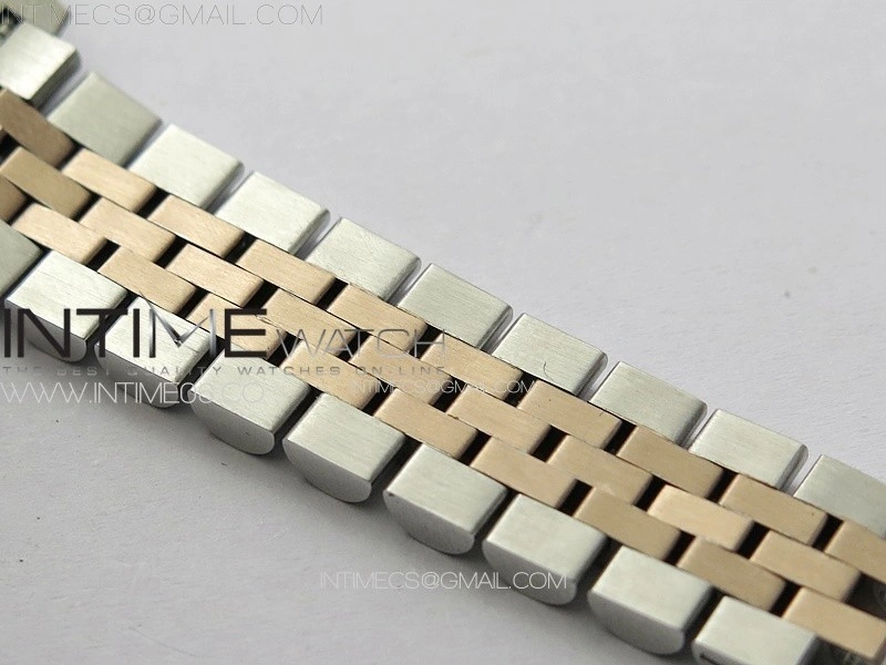 Datejust 28mm 279179 SS RG APSF Best Edition Gray Dial Roman Markers on SS RG Jubilee Bracelet NH05