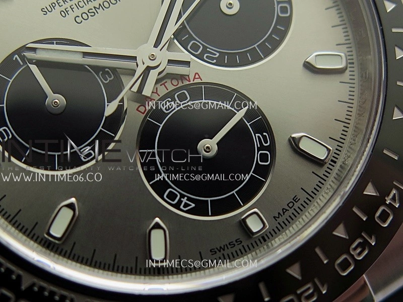 Daytona 116519 904L SS UFO 1:1 Best Edition Gray Dial On Black Oysterflex Rubber Strap UF4130