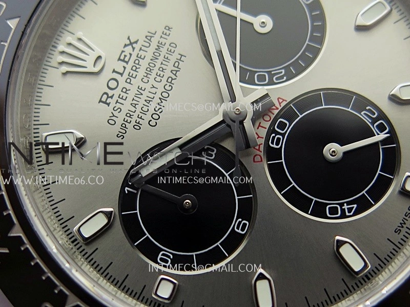 Daytona 116519 904L SS UFO 1:1 Best Edition Gray Dial On Black Oysterflex Rubber Strap UF4130