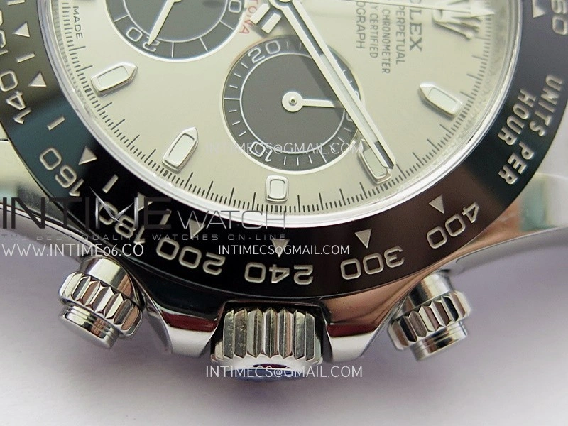 Daytona 116519 904L SS UFO 1:1 Best Edition Gray Dial On Black Oysterflex Rubber Strap UF4130