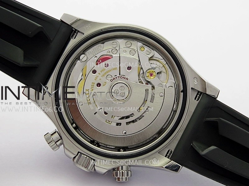 Daytona 116519 904L SS UFO 1:1 Best Edition Gray Dial On Black Oysterflex Rubber Strap UF4130