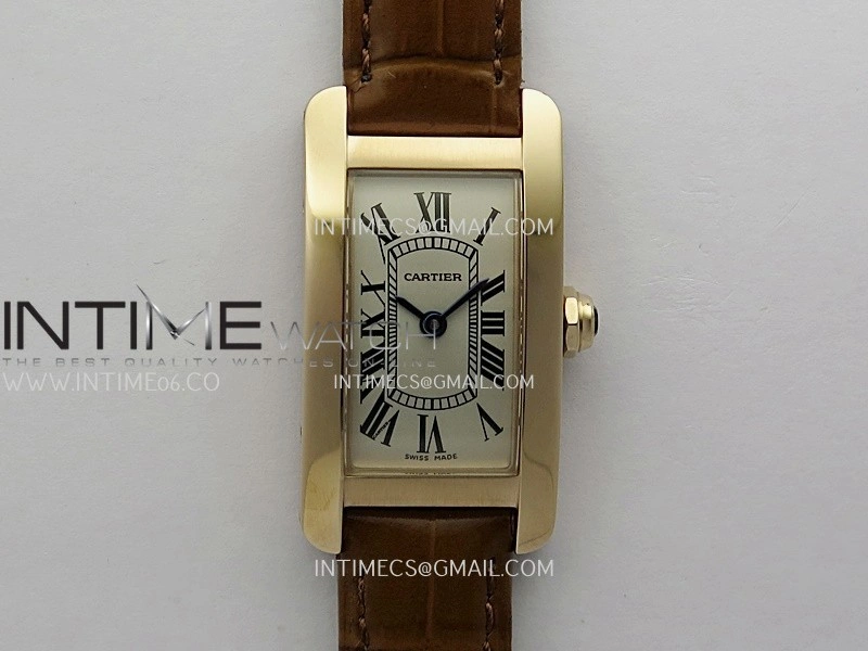 Tank WSTA0016 19mm RG Bezel 8848F Best Edition Silver Dial On Brown Leather Strap Ronda Quartz