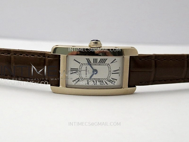 Tank WSTA0016 19mm RG Bezel 8848F Best Edition Silver Dial On Brown Leather Strap Ronda Quartz