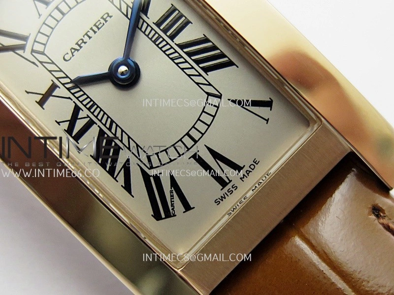 Tank WSTA0016 19mm RG Bezel 8848F Best Edition Silver Dial On Brown Leather Strap Ronda Quartz