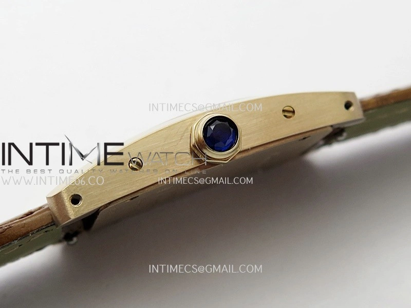 Tank WSTA0016 19mm RG Bezel 8848F Best Edition Silver Dial On Brown Leather Strap Ronda Quartz