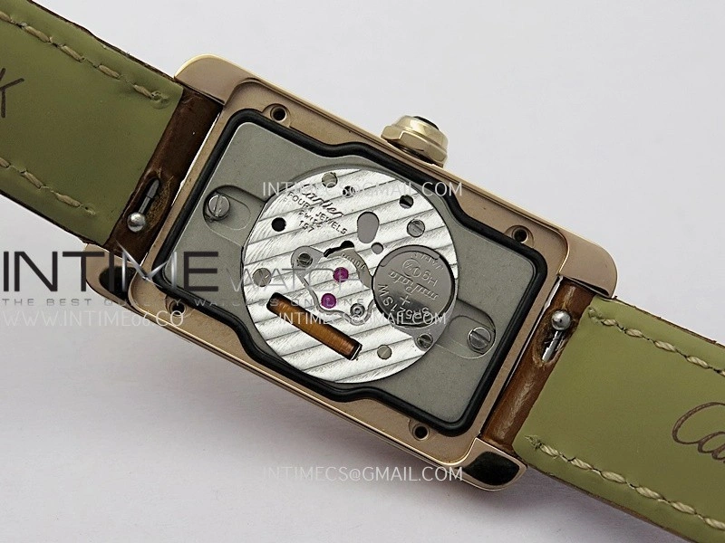 Tank WSTA0016 19mm RG Bezel 8848F Best Edition Silver Dial On Brown Leather Strap Ronda Quartz