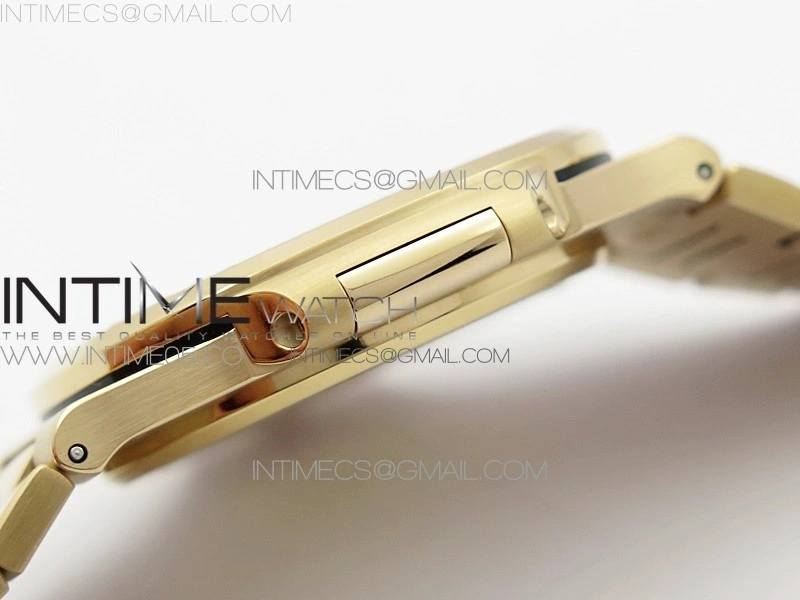 Nautilus 5711 1R Crystal Bezel PPF V4 1:1 Best Edition Brown Textured Dial on RG Bracelet 324CS