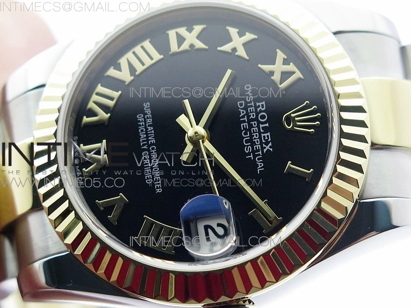Datejust 31mm 278273 SS YG BP Best Edition Black Roman Markers Dial on SS YG Oyster Bracelet