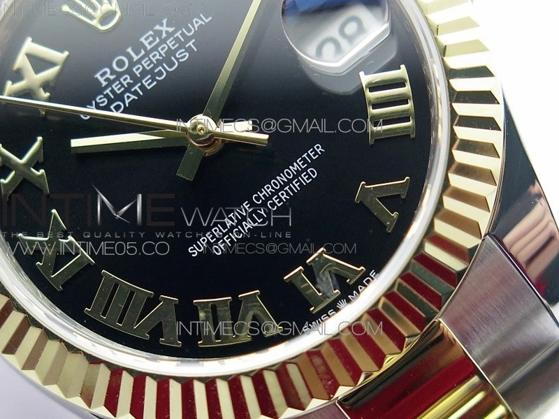 Datejust 31mm 278273 SS YG BP Best Edition Black Roman Markers Dial on SS YG Oyster Bracelet