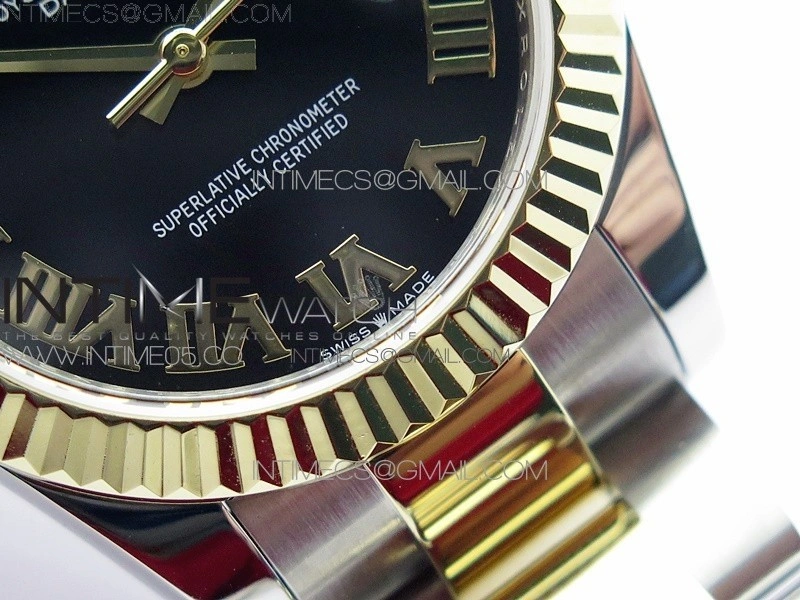 Datejust 31mm 278273 SS YG BP Best Edition Black Roman Markers Dial on SS YG Oyster Bracelet
