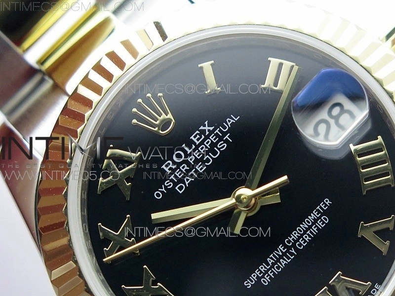 Datejust 31mm 278273 SS YG BP Best Edition Black Roman Markers Dial on SS YG Oyster Bracelet