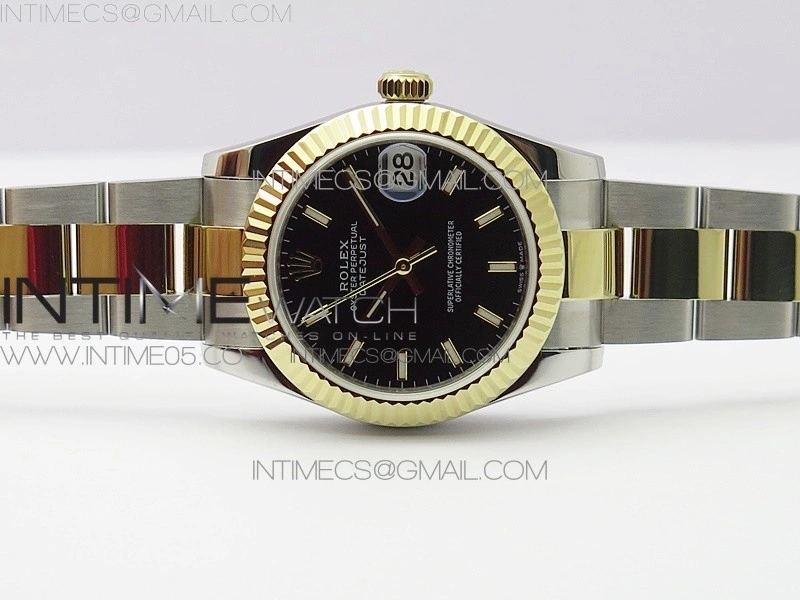 Datejust 31mm 278273 SS YG BP Best Edition Black Stick Markers Dial on SS YG Oyster Bracelet