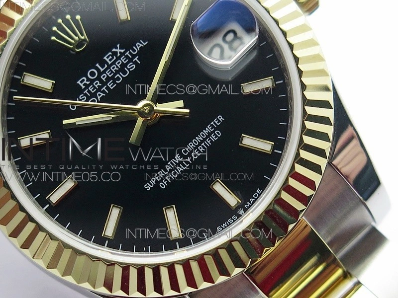 Datejust 31mm 278273 SS YG BP Best Edition Black Stick Markers Dial on SS YG Oyster Bracelet