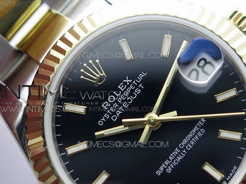 Datejust 31mm 278273 SS YG BP Best Edition Black Stick Markers Dial on SS YG Oyster Bracelet